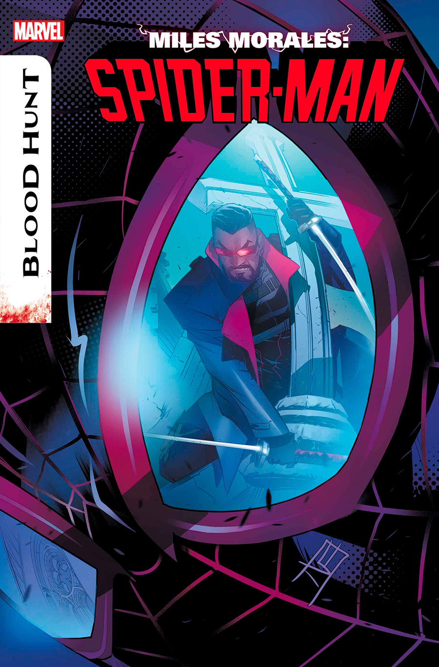 Miles Morales Spider-Man Vol 2 #21 Cover A Regular Federico Vicentini Cover (Blood Hunt Tie-In)